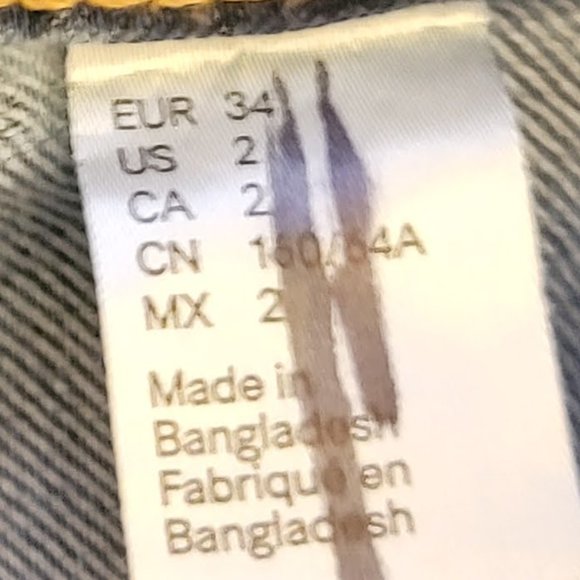 Women’s H&M Divided Side StripSkinny Jegging Jeans Size 2 / 26 Stretch High Rise - Picture 7 of 11